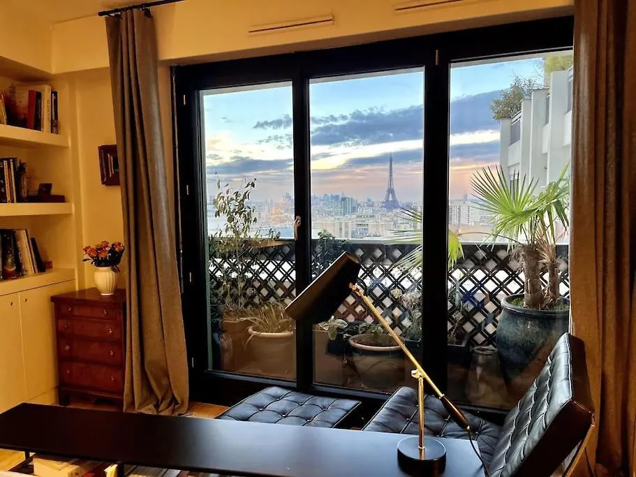 Parisian Flat Eiffel Tower View